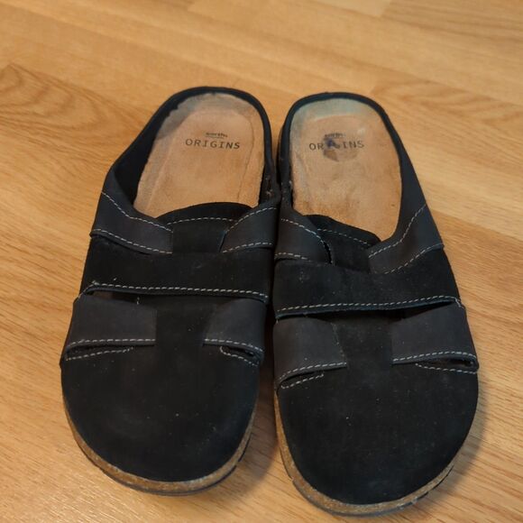 Earth Origins Essential Ellery Clog Mules Slip On Shoes Womens 7 M Black Casual - Picture 2 of 7